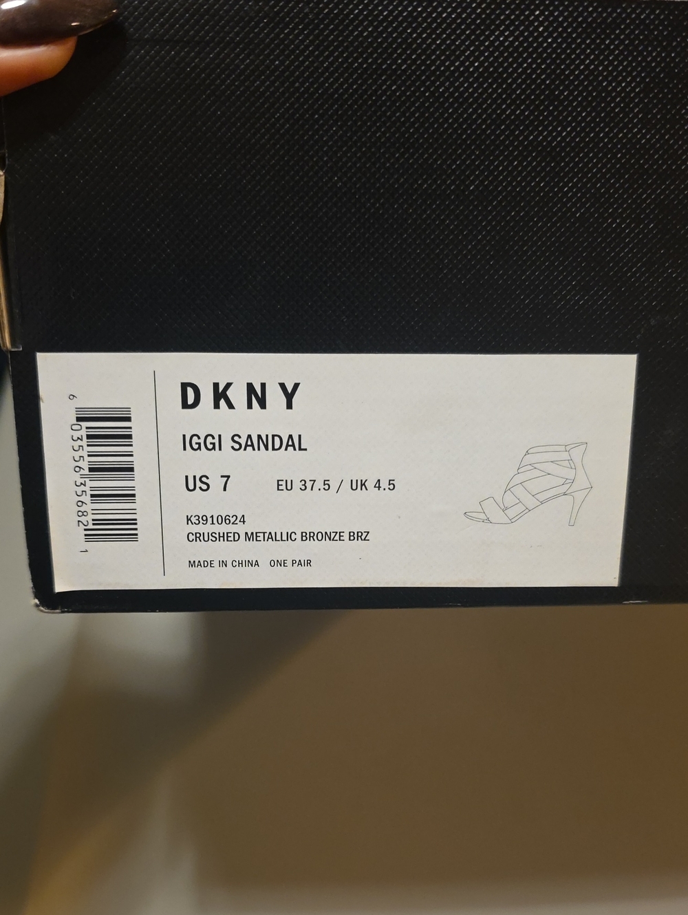 DKNY Iggi Sandal - Crushed Metallic Bronze